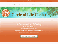 Tablet Screenshot of circleoflifecenter.info